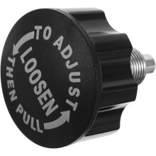 Goupille de réglage de rechange, bouton à ressort, filetage 18 mm, tige 10 mm, bouton de réglage noir