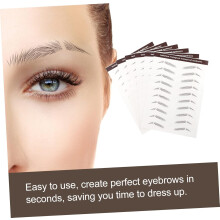 Lot de 12 autocollants pour sourcils, outil de transfert et de tatouage pour le maquillage des sourcils