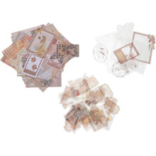 Vintage Retro DIY Scrapbooking Sticker-Set mit ästhetischen Papieraufklebern