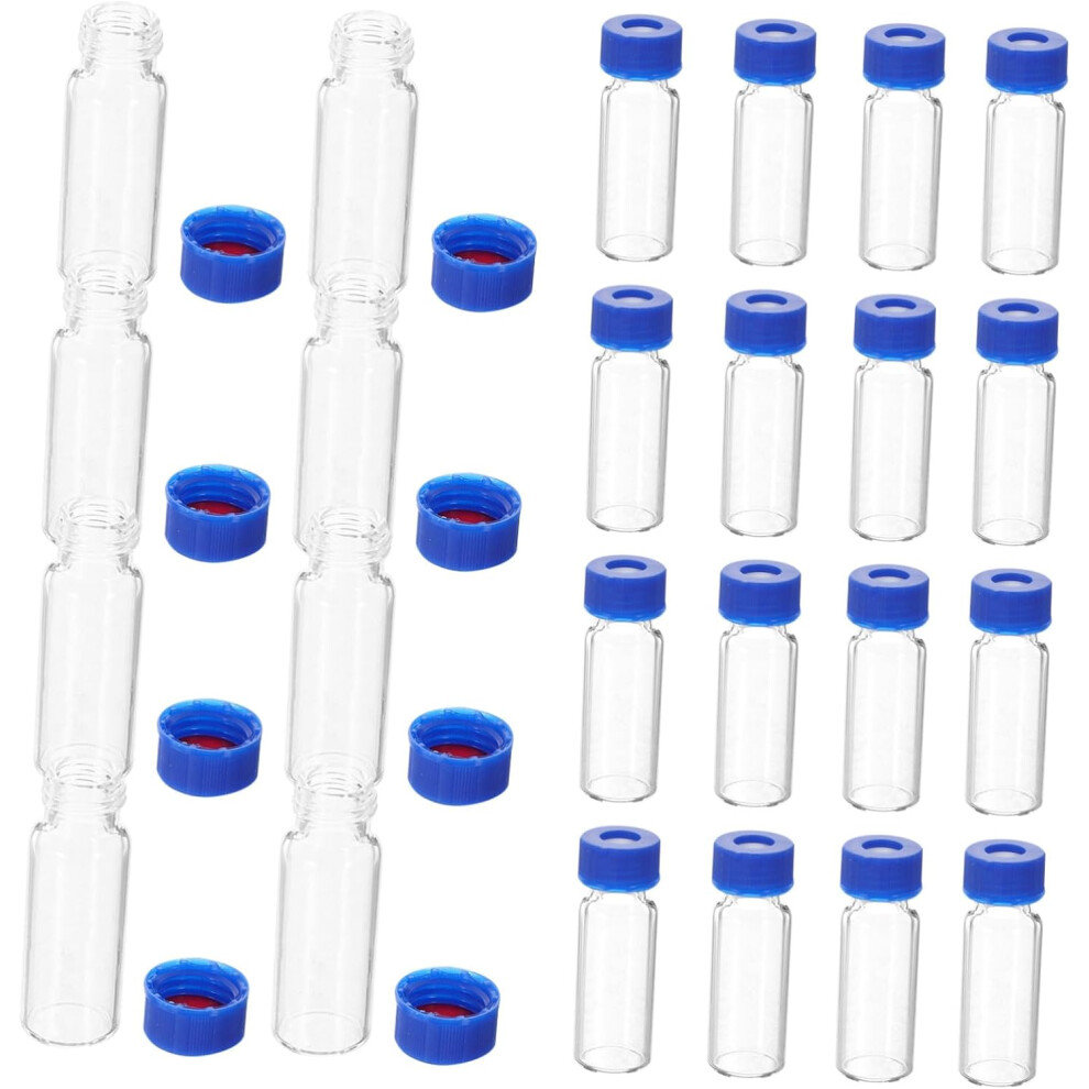 Hkhbjs 100Pcs Tiny Glass Jars Lids Empty Vials Small Glass Bottle Sampling Vials For Craft Projects
