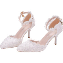 Brautschuhe, Hochzeitsschuhe, High Heels für Damen, spitzes Zehendesign