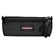 Estojo - Eastpak - Double Benchmark - Preto - 2 compartimentos com zíper - 100% vegano