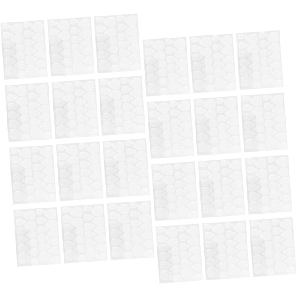 Hkhbjs Double-Sided Jelly Glue Nail Stickers 40 Sheets Invisible Manicure Adhesive Tabs