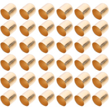 100 Stück Metallquasten-Endkappen, 8 mm, DIY-Schmuckherstellungszubehör, Quetschohrringe, Halsketten-Accessoires