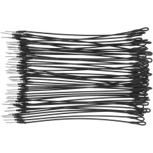50Pcs Black 20Cm Steel Wire Tag Fasteners for Clothing Shoes Hats Leather Goods