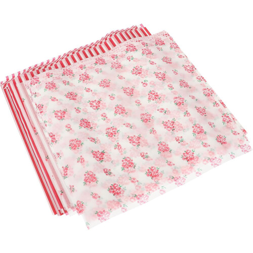 100 Sheets Wax Paper for Baking Oil-Proof Waterproof Assorted Color Wrappers Suitable