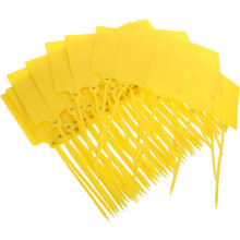 Etiquetas de rotulagem plástica Etiquetas de envio 100pcs com espaço escritível para aplicações de armazém e envio