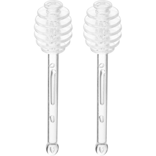 2 wiederverwendbare Honiglöffel-Stäbchen aus robustem Material mit Honigsparfunktion, multifunktional