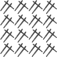 100pcs Black Nylon 2BA Threaded Dart Shafts Set with Shaft Rings Replacement Parts Professional Dart Rods Accessories