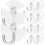50pcs Suction Cup Hooks Plastic Heavy Duty No Tools Damage-Free Towel Hanger 1