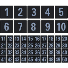 50pcs Table Number Signs Table Number Cards Pvc Elegant Design Refined Design Efficient Management