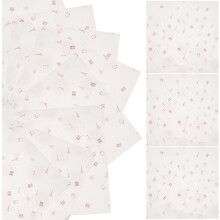 50 feuilles de papier d'emballage pour huile et graisse, idéal pour emballer les aliments gras à usage domestique.