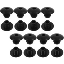 100 schwarze Hakenstopper für 1/4-Zoll-Lochwandhaken und Zubehör zur Werkzeugorganisation