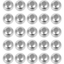 40pcs 2mm S925 Silver Spacer Charms Loose Beads for DIY Jewelry Making