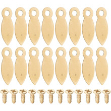 100 Pcs Heavy Duty Picture Frame Backing Plate Fasteners with Screws Small Decorative Metal Photo Frame Buckles for DIY Crafting