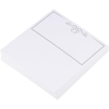 50 Stück weiße, leere Tischkarten aus Papier mit Herzaufdruck für Partys und Cafés