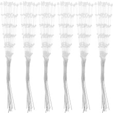 100 bâtonnets de perles en plastique de 3 mm pour bouquets de mariée, accessoires floraux à faire soi-même