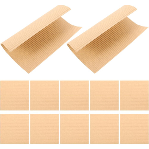 100pcs papel de pizza tapete caixa de pizza forros 12x12 polegadas papel ondulado uso único uso versátil