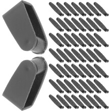 100 clip portachiavi in plastica nera, connettori portachiavi in acrilico, mini clip flessibili e pieghevoli.