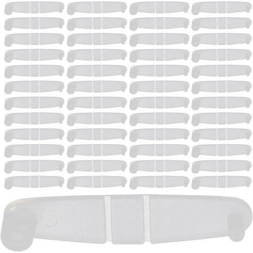 Foldable Plastic Keychain Clips 100Pcs Mini for Connecting Key Rings and Office Access Cards Daily Use
