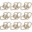100Pcs Stainless Steel Strap Buckles Rectangular Belting Connecting Tool Sturdy Purse Making Supplies 1