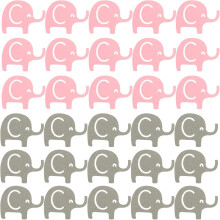 Material de papel leve do elefante 100pcs forma adorável do elefante