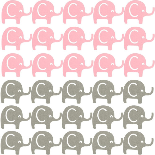 Material de papel leve do elefante 100pcs forma adorável do elefante