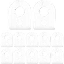 100pcs White Plastic Poster Hanging Hangers Banner Ceiling Fixators Accessories