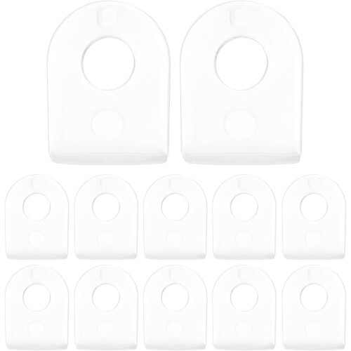100pcs White Plastic Poster Hanging Hangers Banner Ceiling Fixators Accessories