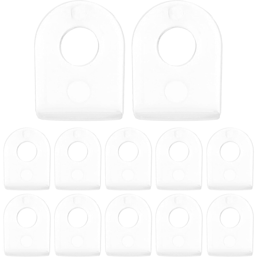 100Pcs White Plastic Poster Hanging Hangers Banner Ceiling Fixators Accessories 5455468319952