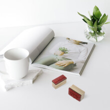 2Pcs Handmade Wooden Stamps Set, Multi-Purpose Decorative Seals