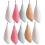Lot de 10 torchons en microfibre double face 25 x 25 cm 2