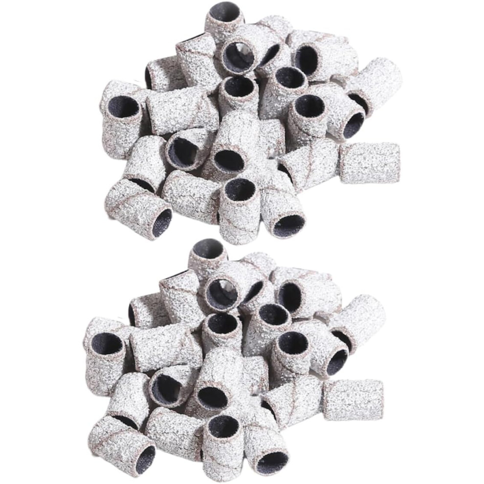 Hkhbjs 100Pcs Sanding Band Nail Grinding Sand For Gel Polish Remover Professional Manicure Sanding Sleeve