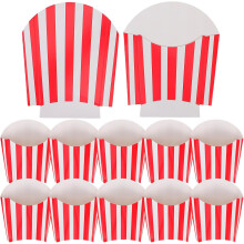 50 Stück Party-Popcorn-Halter, tragbare Snacktüten aus Pappe, verschiedene Farben, leichte Lebensmittelbehälter