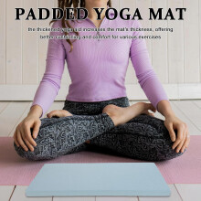 Tappetino da yoga per equilibrio, spesso e morbido, ideale per fitness, allenamento in palestra a casa, 45x20x2 cm, blu.