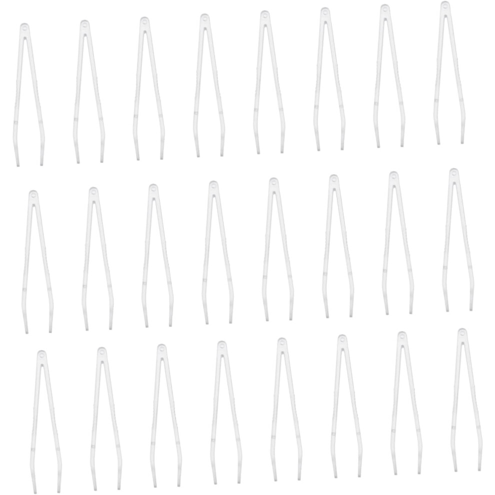 Hkhbjs 50Pcs Professional Eyelash Extension Tweezers Fine Pointed Small Plastic Tweezers Makeup Clips Eyelash Clamp