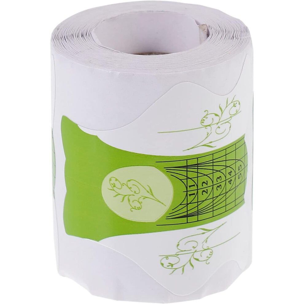 Hkhbjs Green 100Pcs Nail Art Paper Holder Nail Art Practice Hand Professional Manicure Tools