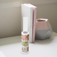 sett akryl tape oppbevaringsstativer for hjemmet DIY tegneserie anime-stil tape rullholder oppbevaringsorganisator