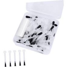 50 stuks nagellakapplicatorborstels met ergonomische handgreep en comfortabele grip, gemaakt van PE en PBT.
