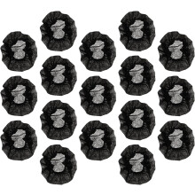 Lot de 100 housses de microphone noires non tissées, faciles à installer et à retirer, protégeant efficacement contre la salive.