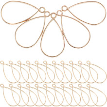 50 Stück kleine, hohle Anhänger aus Gold von KC für die Schmuckherstellung (Halsketten und Armbänder)