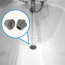 2 Stück Silikon-Abflussstopfen für Badewanne und Badewanne, einfach zu montieren und zu entfernen, Farbe zufällig