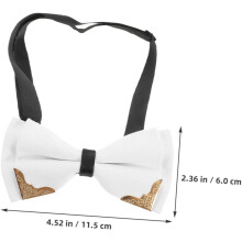 2pcs Adjustable Pre Tied Bow Ties for Men with Sophisticated Wedding Tuxedo Accessory