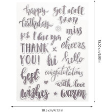 2 set di timbri in silicone con alfabeto, timbri fai da te per scrapbooking, per decorare diari e libri, lettere inglesi.