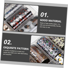 2sets DIY Flower Nail Decals Women Nail Art Stickers Gel Sticker Material Stylish Decorations Assorted Style