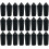 40pcs Dart Flight Protectors and Wing Correctors, Sturdy Plastic Flight Fixed Protectors 1