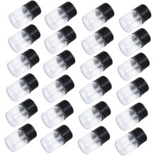 50 Pcs 2ml Refillable Glass Vials Leak-proof Sample Bottles with Caps for Travel Cosmetic Lotion Storage