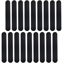 40pcs Black Hat Sweat Pads Collar Absorbing Sheets Invisible and Easy to Stick