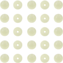 100Pcs Glow in the Dark Glass Beads 6Mm Luminous Crystal Beads for Bracelet and Necklace