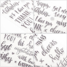 2 Sets Silikon-Alphabetstempel, DIY-Scrapbooking-Stempel für Tagebuch- und Buchdekoration, englische Buchstaben
